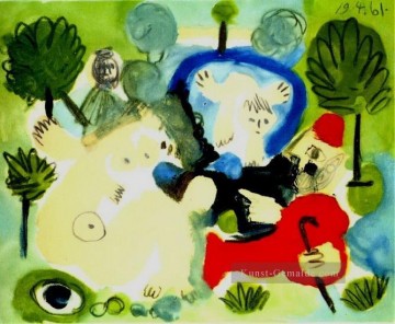  Kubismus Malerei - Le Dejeuner sur l herbe Manet 1 1961 Kubismus